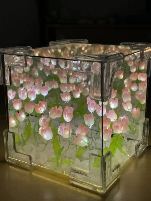 LAMPARA DE TULIPANES